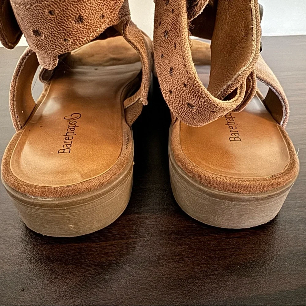 BareTraps Sheridyn Open Toe Leather Ankle Strap Sandals